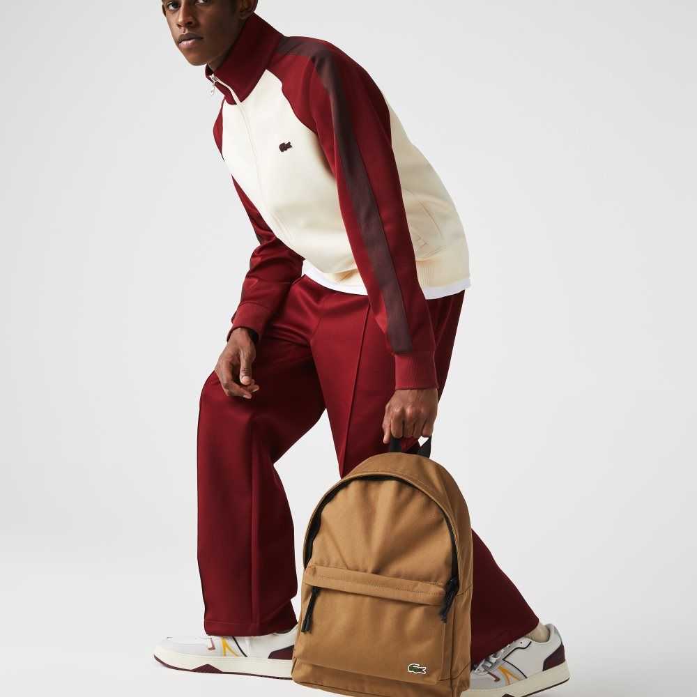 Lacoste Neocroc Canvas Backpack Leafy | GIX-489356