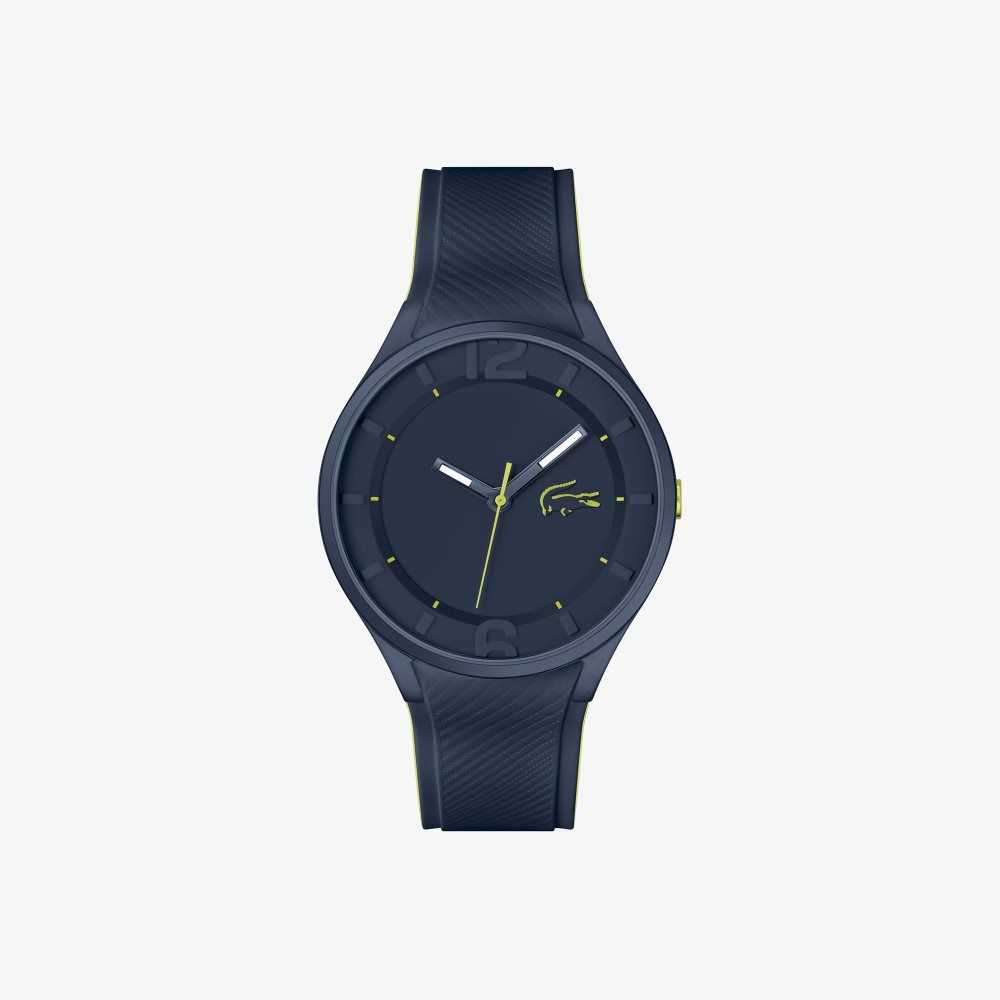 Lacoste Ollie 3 Hands Watch Blue Silicone Blue | AUE-843561