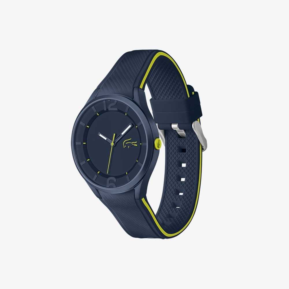 Lacoste Ollie 3 Hands Watch Blue Silicone Blue | AUE-843561