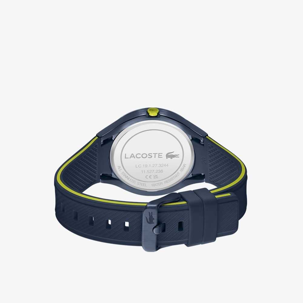 Lacoste Ollie 3 Hands Watch Blue Silicone Blue | AUE-843561