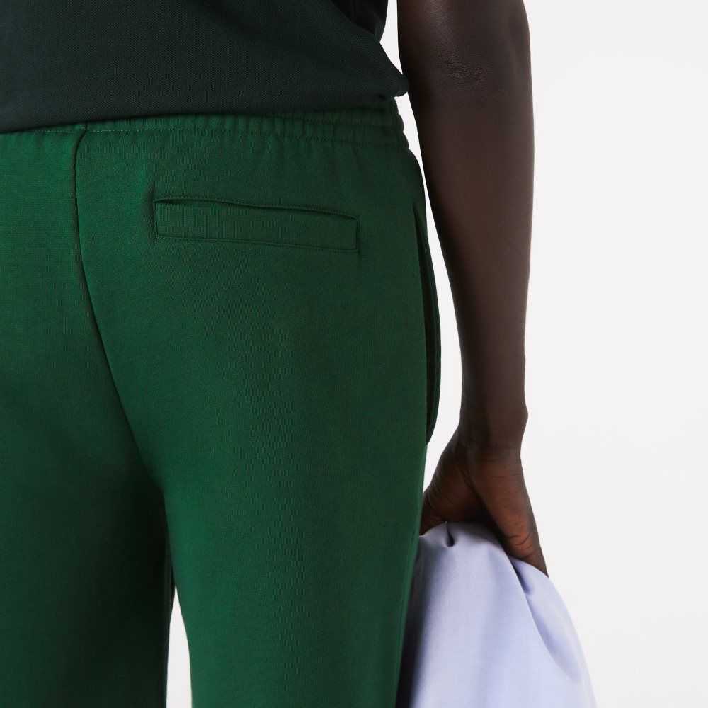 Lacoste Organic Brushed Cotton Fleece Shorts Green | KZI-926708