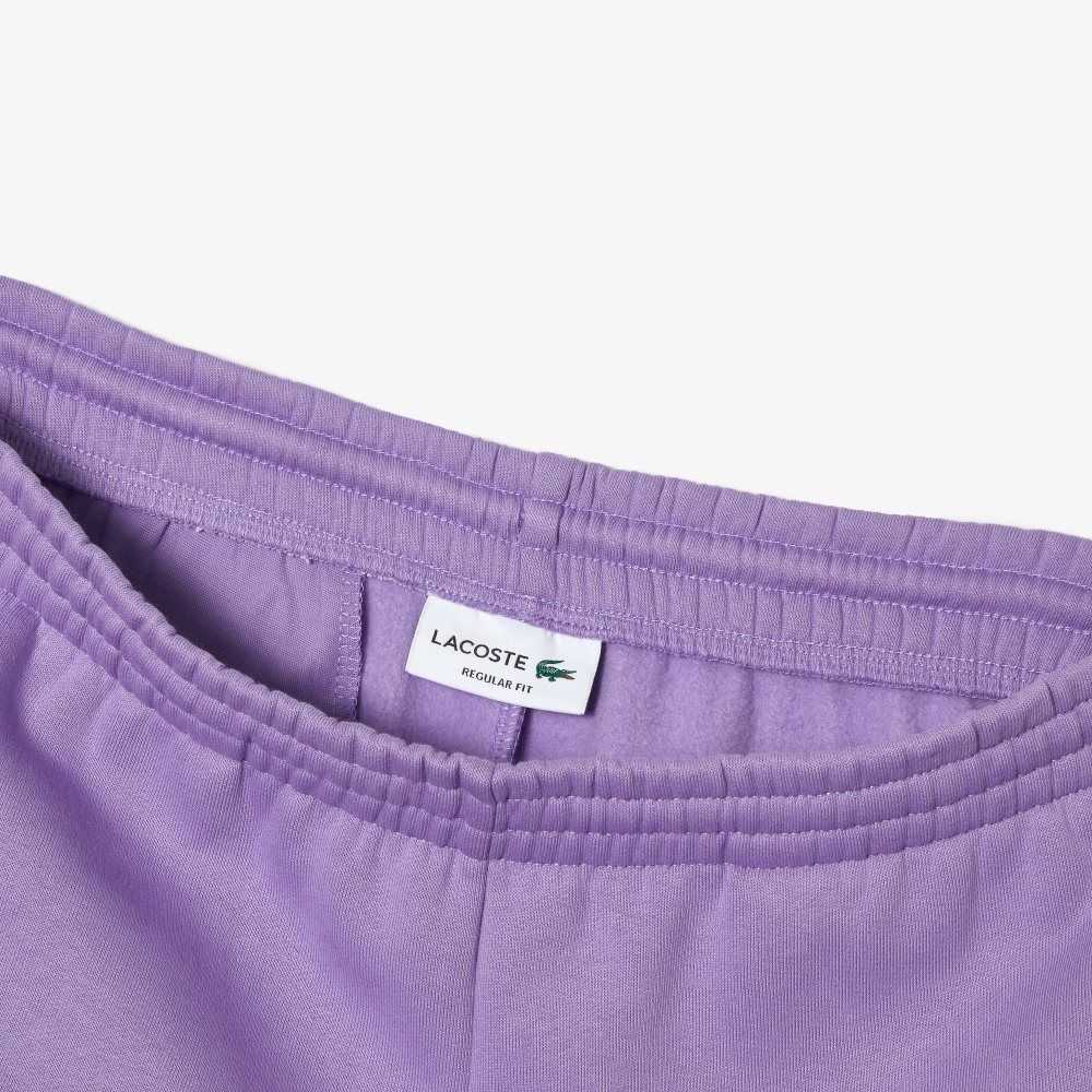 Lacoste Organic Brushed Cotton Fleece Shorts Purple | QFP-291340