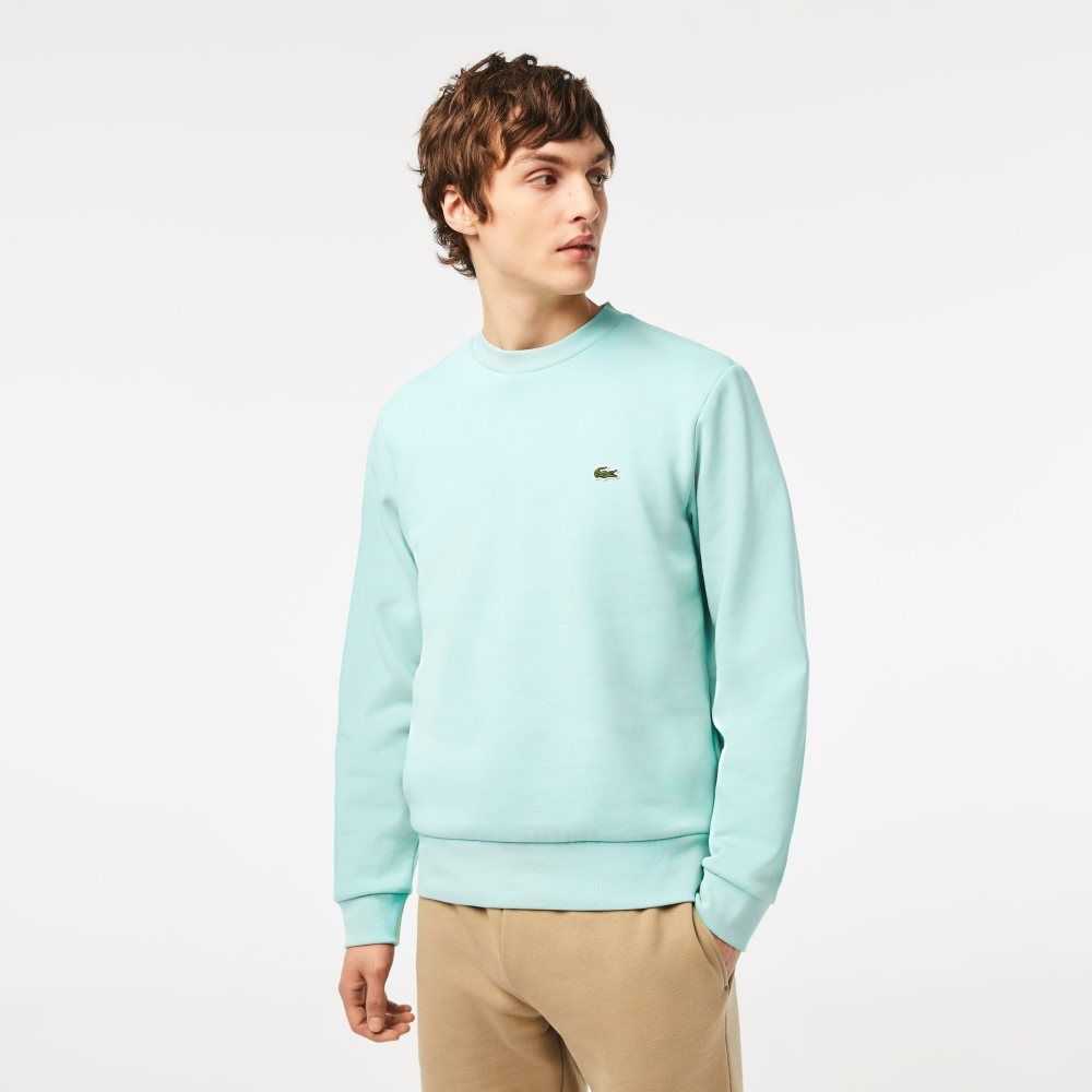 Lacoste Organic Brushed Cotton Sweatshirt Mint | ATK-926140