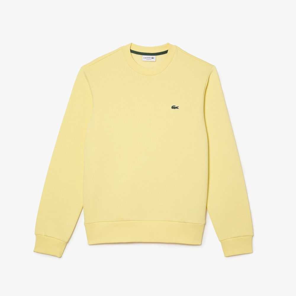 Lacoste Organic Brushed Cotton Sweatshirt Yellow | HYC-097148