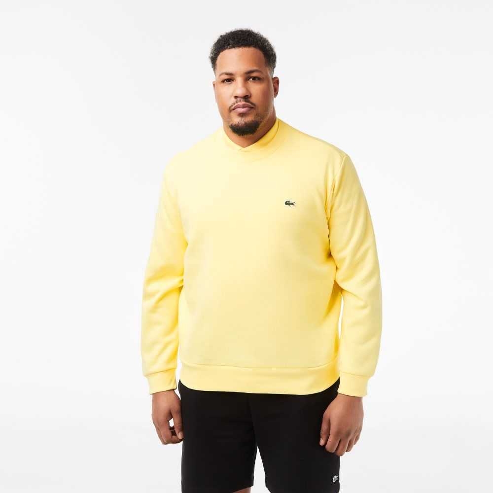 Lacoste Organic Brushed Cotton Sweatshirt Yellow | HYC-097148