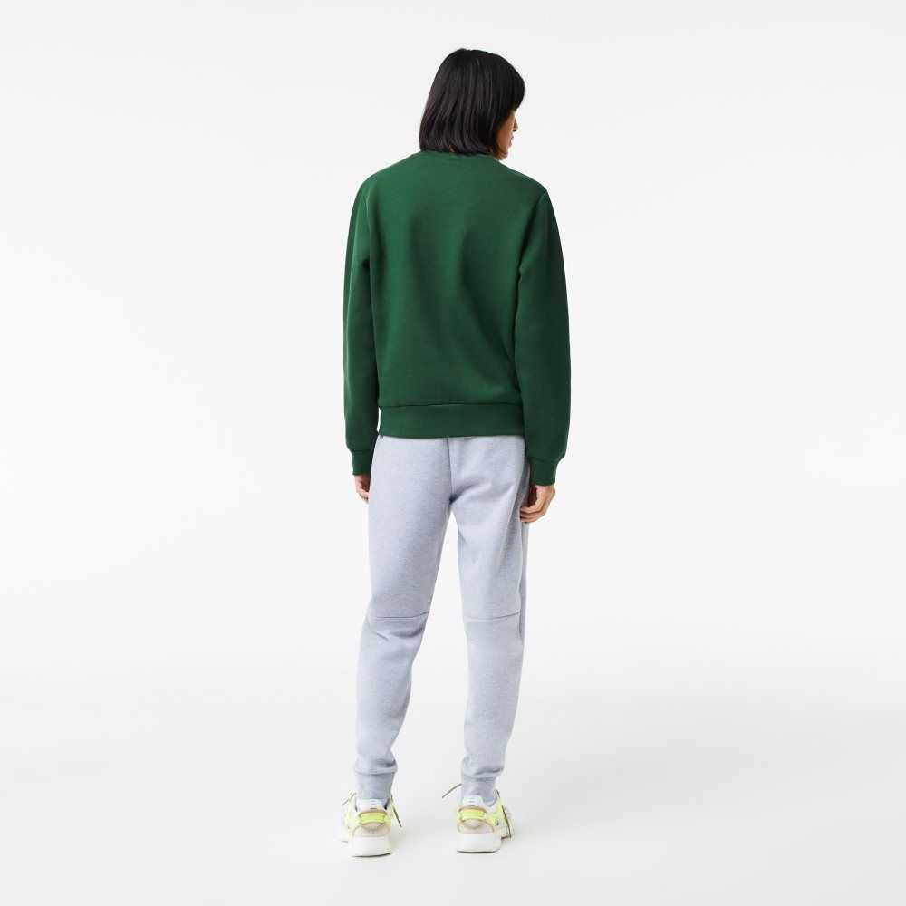 Lacoste Organic Brushed Cotton Sweatshirt Green | OCA-751423