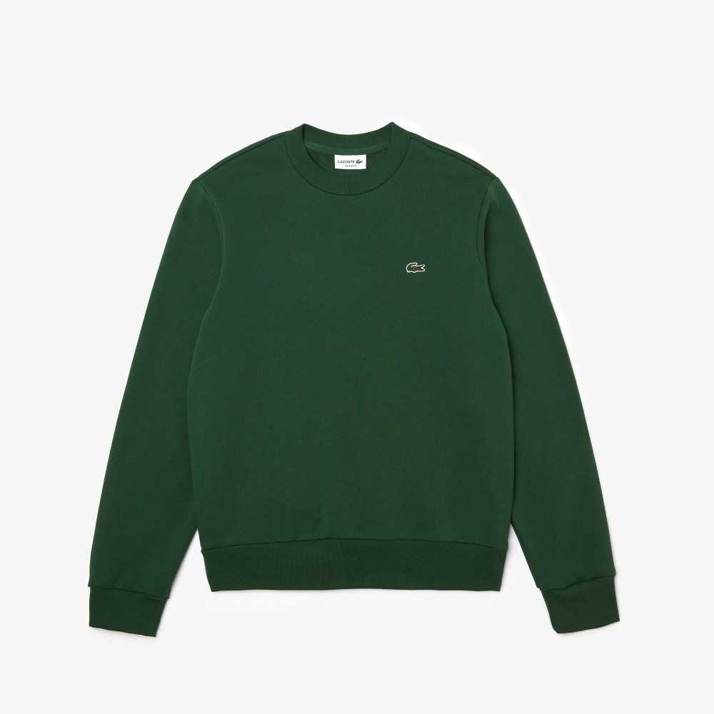 Lacoste Organic Brushed Cotton Sweatshirt Green | OCA-751423