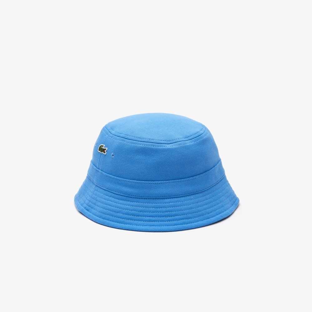 Lacoste Organic Cotton Bucket Hat Blue | XFB-397460