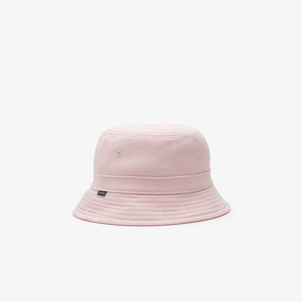 Lacoste Organic Cotton Bucket Hat Pink | ESM-097638