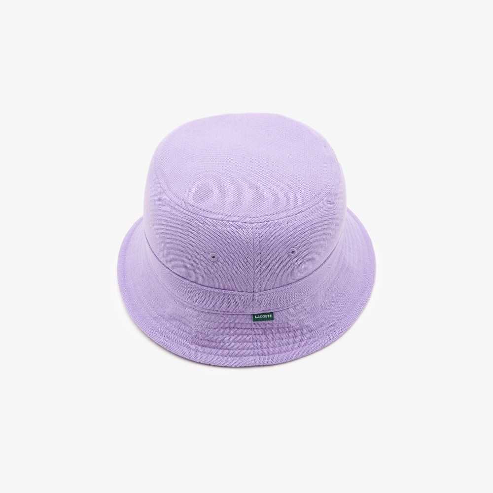 Lacoste Organic Cotton Bucket Hat Purple | ZNV-853269