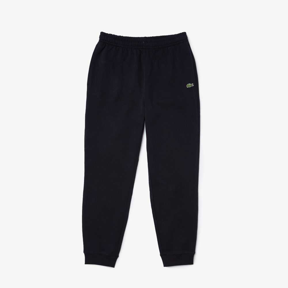 Lacoste Organic Cotton Fleece Jogging Pants Navy Blue | MIW-762901