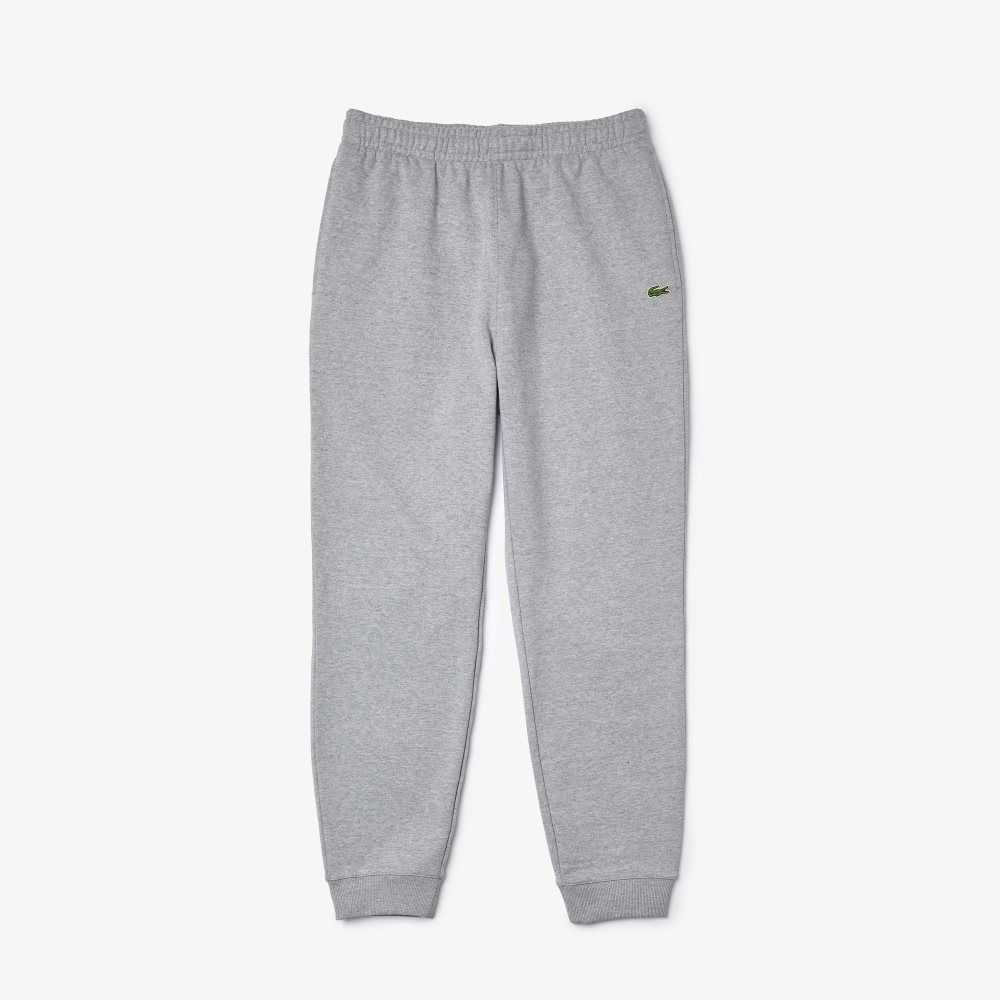 Lacoste Organic Cotton Fleece Jogging Pants Grey Chine | OSJ-621980