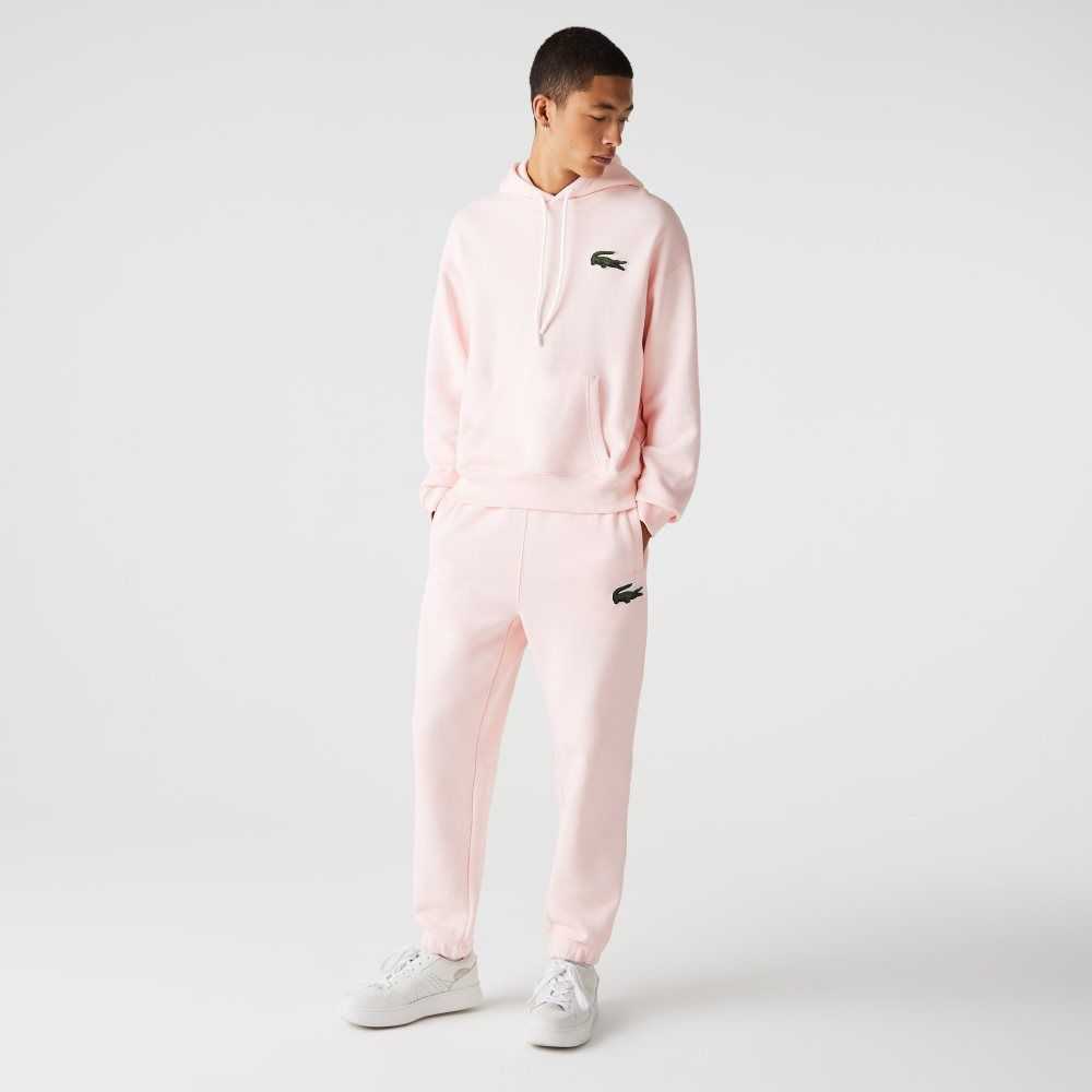 Lacoste Organic Cotton Fleece Trackpants Light Pink | ERI-087162