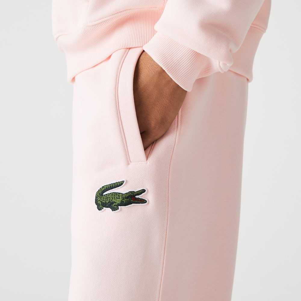 Lacoste Organic Cotton Fleece Trackpants Light Pink | ERI-087162