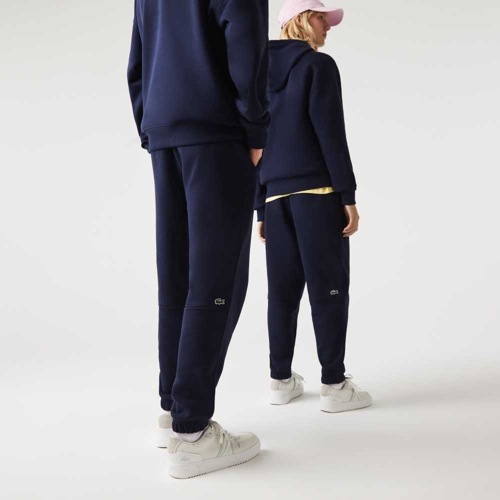 Lacoste Organic Cotton Fleece Trackpants Navy Blue | ZDH-074568