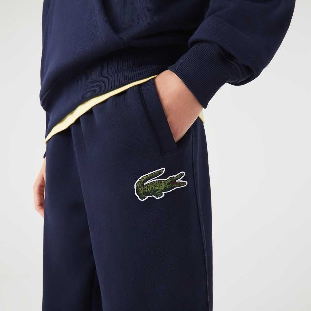 Lacoste Organic Cotton Fleece Trackpants Navy Blue | ZDH-074568