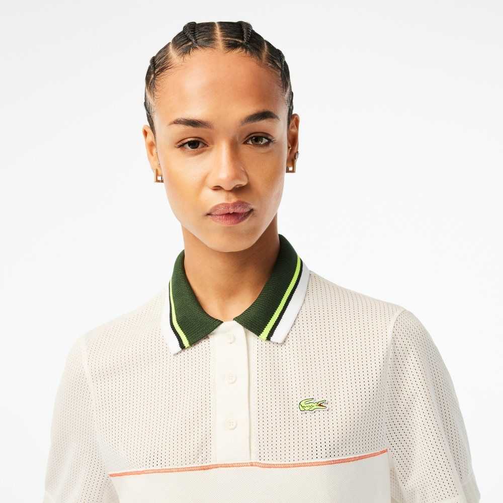 Lacoste Organic Cotton French Made Loose Cut Polo White | MCL-467201