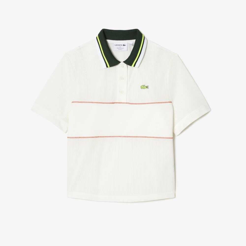 Lacoste Organic Cotton French Made Loose Cut Polo White | MCL-467201