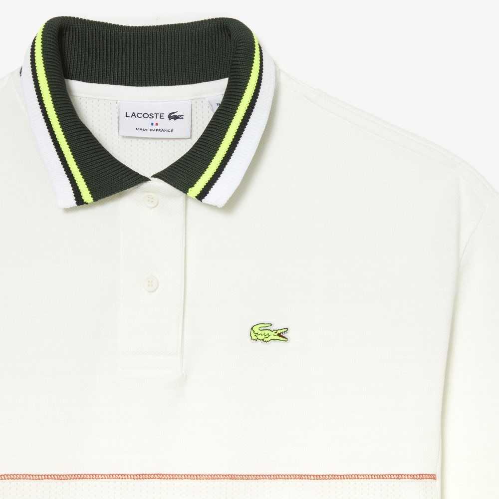 Lacoste Organic Cotton French Made Polo Dress White | SLI-561740