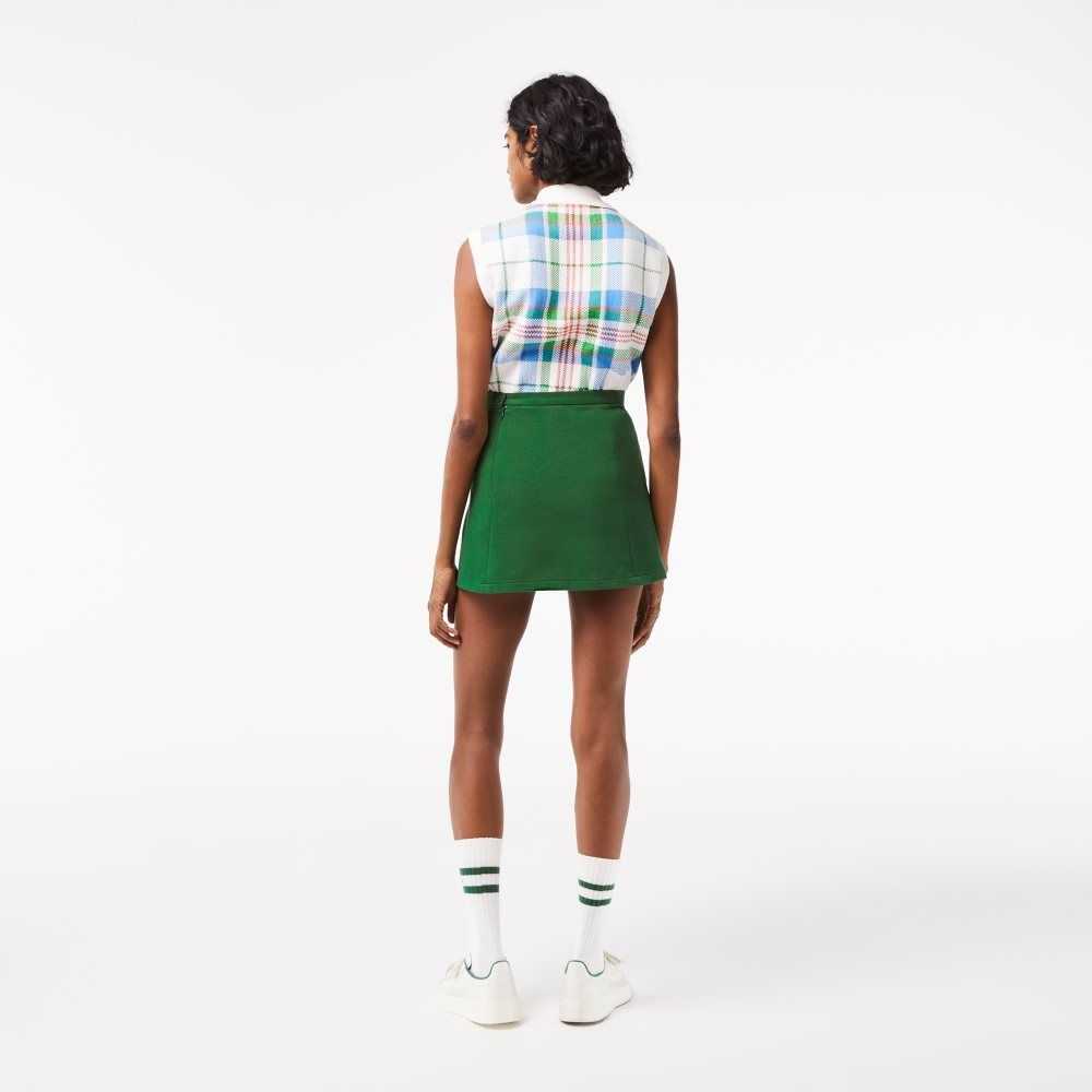 Lacoste Organic Cotton French Made Skirt Green | SZE-781036