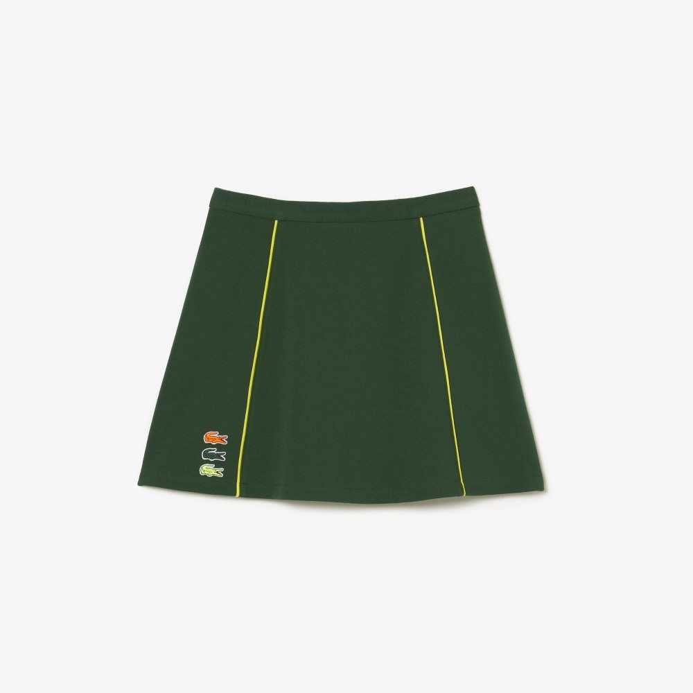 Lacoste Organic Cotton French Made Skirt Green | SZE-781036