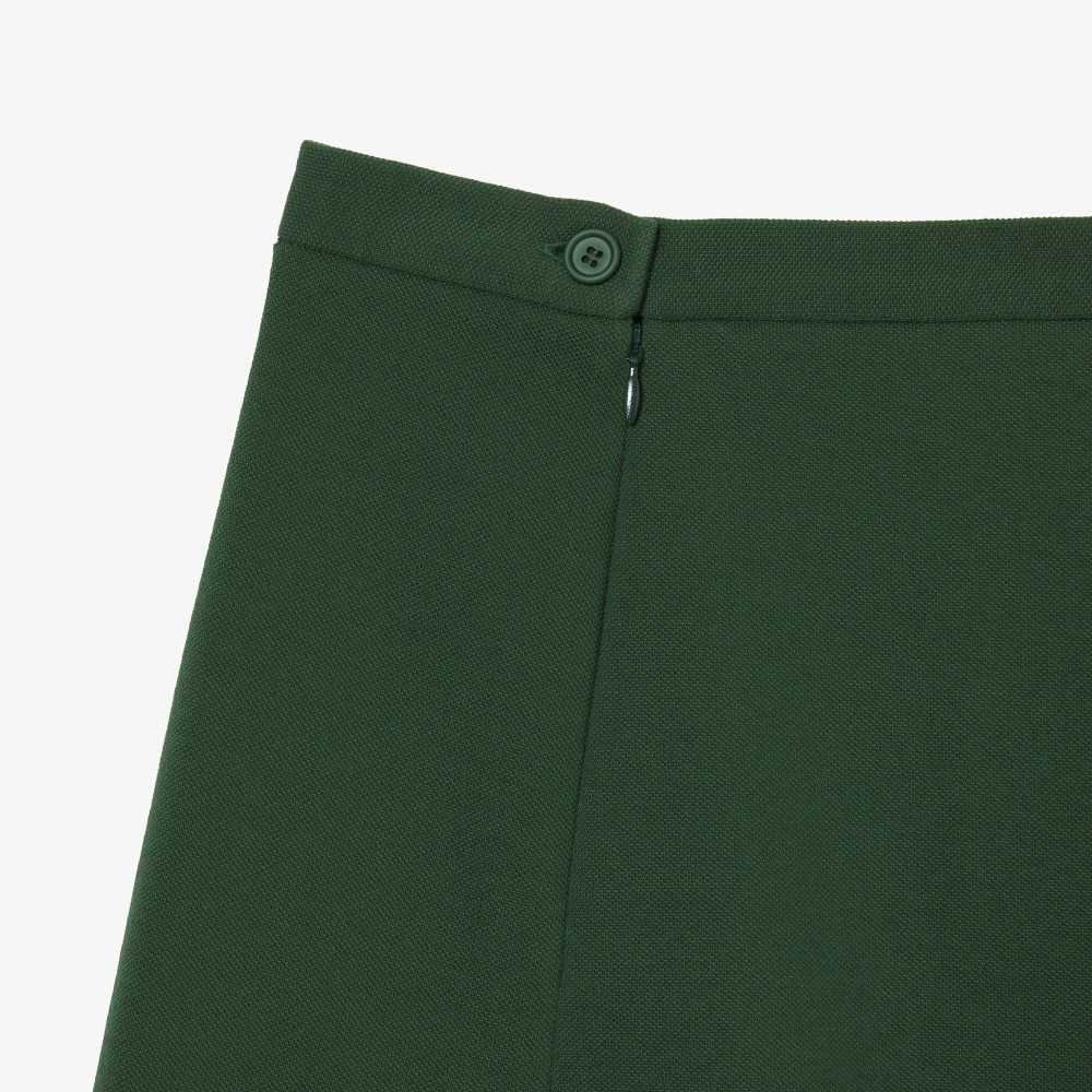 Lacoste Organic Cotton French Made Skirt Green | SZE-781036