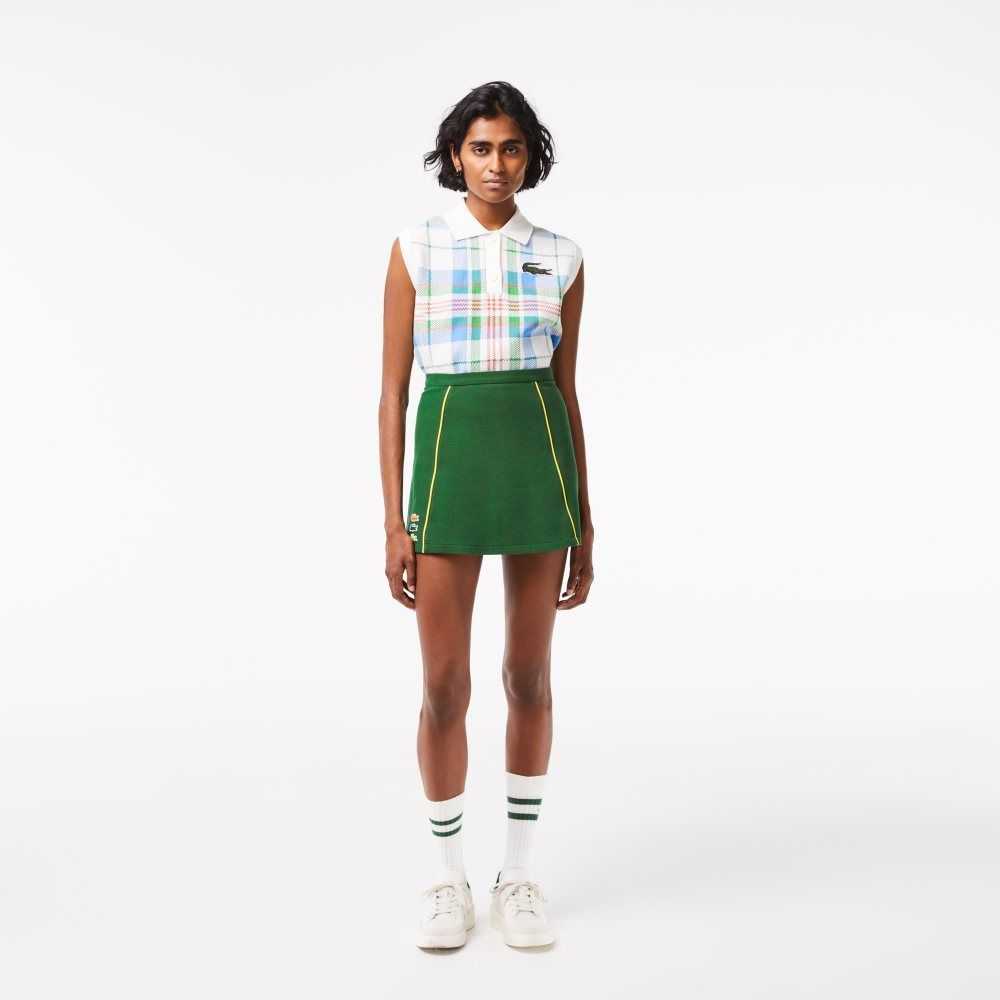 Lacoste Organic Cotton French Made Skirt Green | SZE-781036