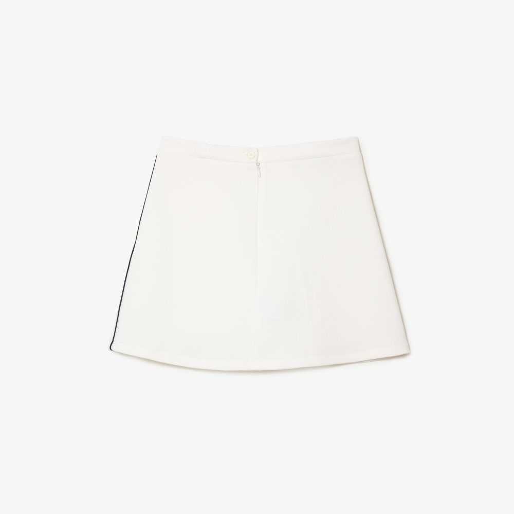 Lacoste Organic Cotton French Made Skirt White | VFE-829740