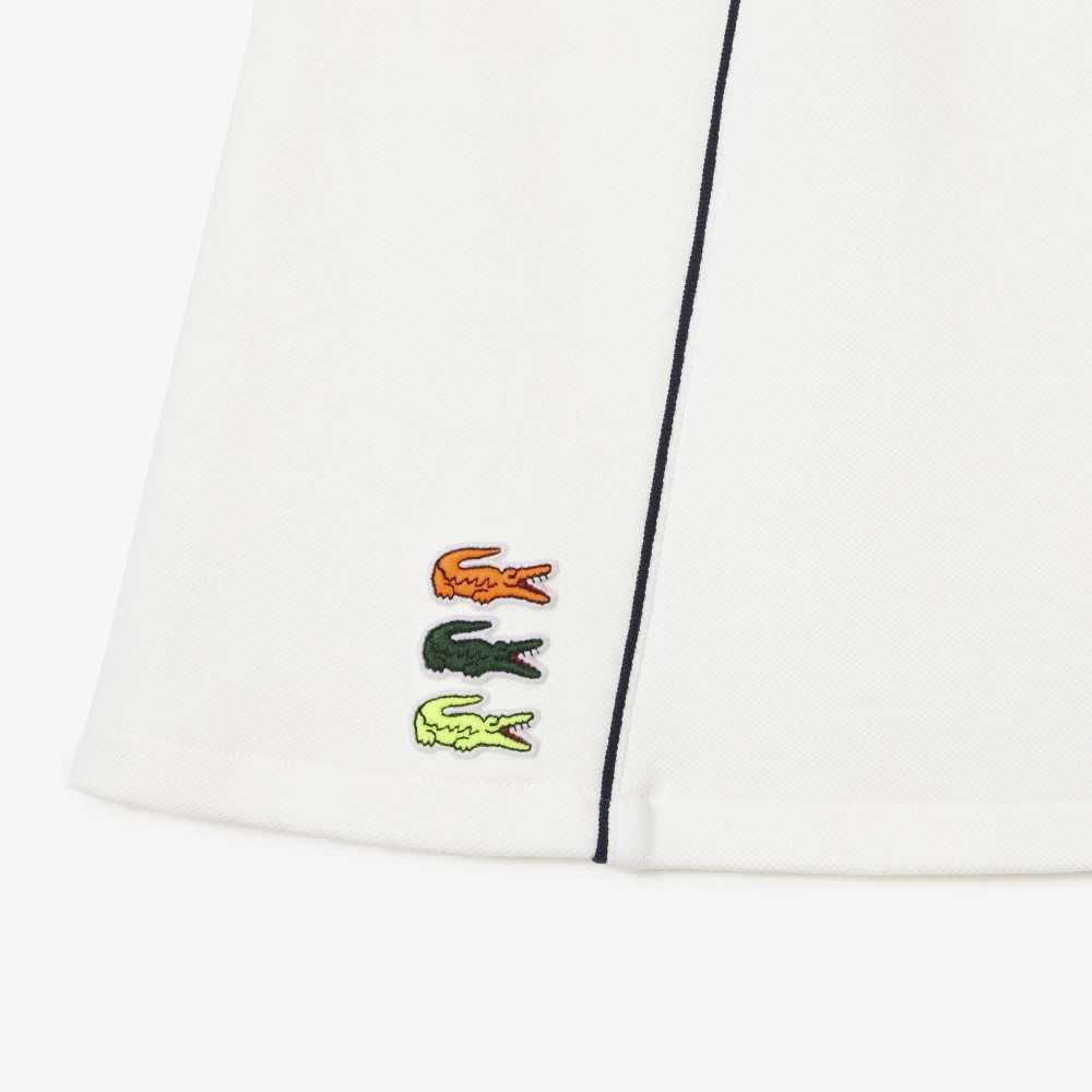 Lacoste Organic Cotton French Made Skirt White | VFE-829740