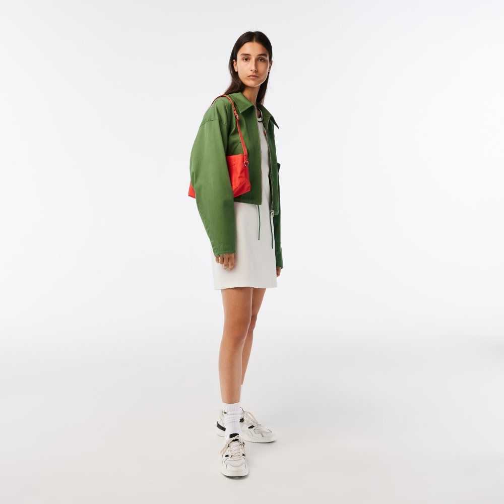 Lacoste Organic Cotton French Made Tennis Dress White | MPV-563891