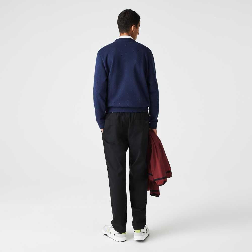 Lacoste Organic Cotton Gabardine Chinos Black | BWM-648205