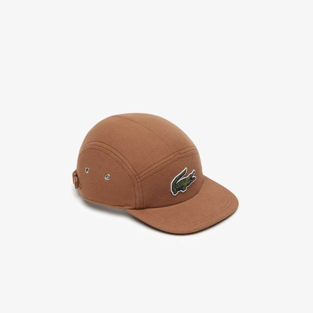 Lacoste Organic Cotton Girolle Cap Light Brown | CFA-470629