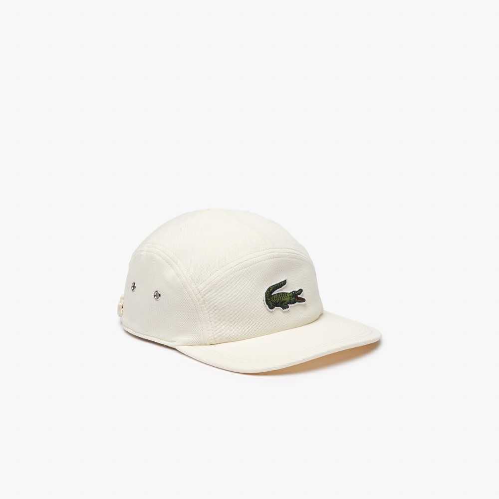 Lacoste Organic Cotton Girolle Cap White | ANI-480379