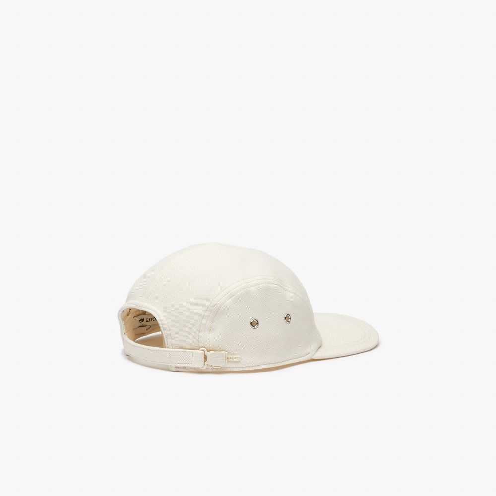 Lacoste Organic Cotton Girolle Cap White | ANI-480379