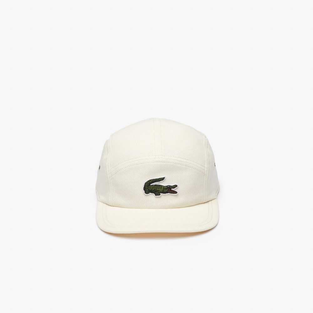 Lacoste Organic Cotton Girolle Cap White | ANI-480379