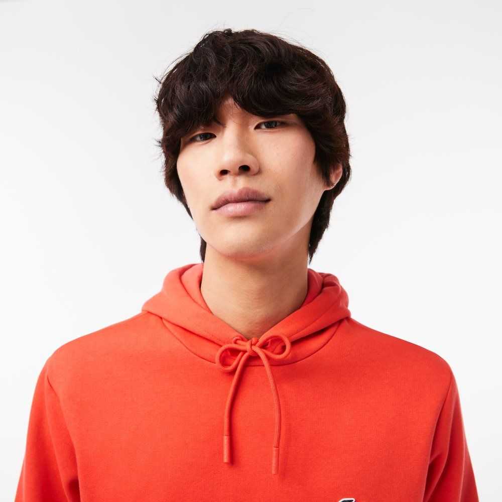 Lacoste Organic Cotton Hooded Sweatshirt Orange | FCE-962417