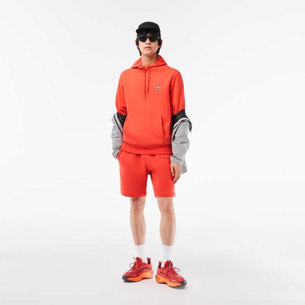 Lacoste Organic Cotton Hooded Sweatshirt Orange | FCE-962417