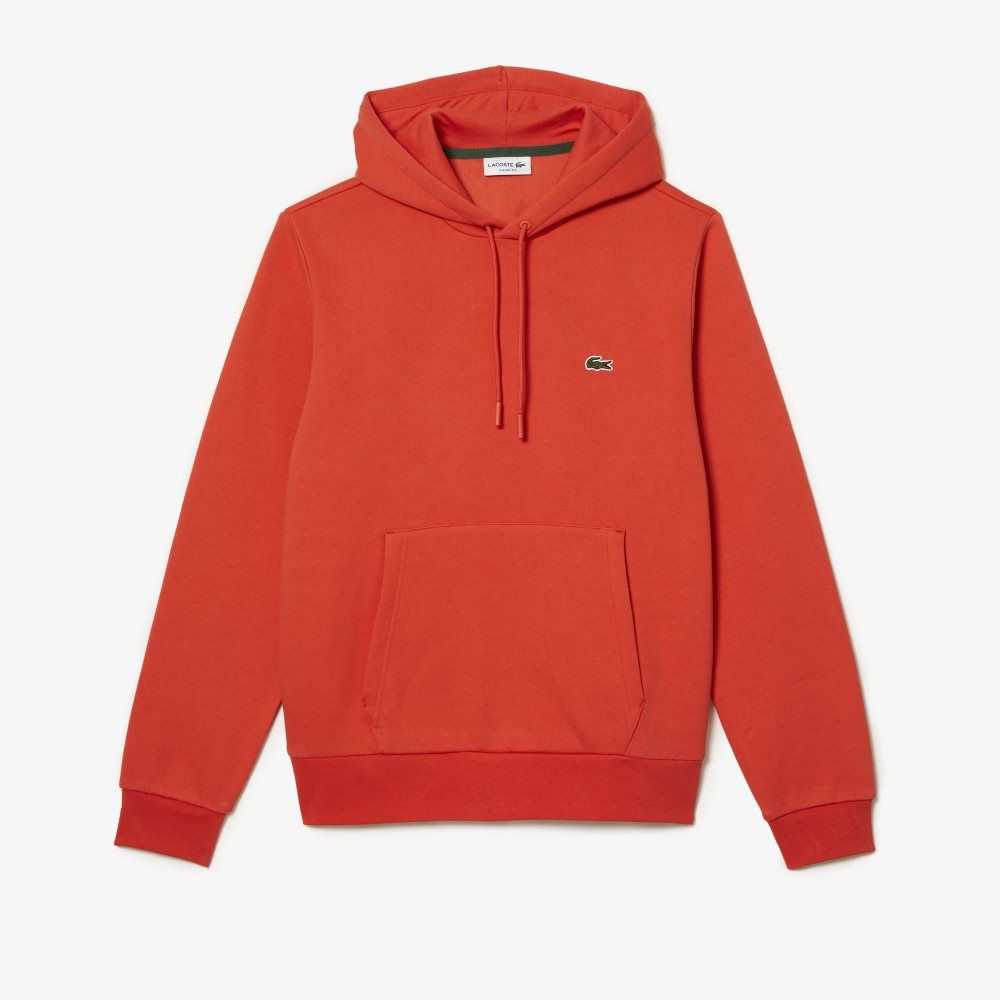 Lacoste Organic Cotton Hooded Sweatshirt Orange | FCE-962417