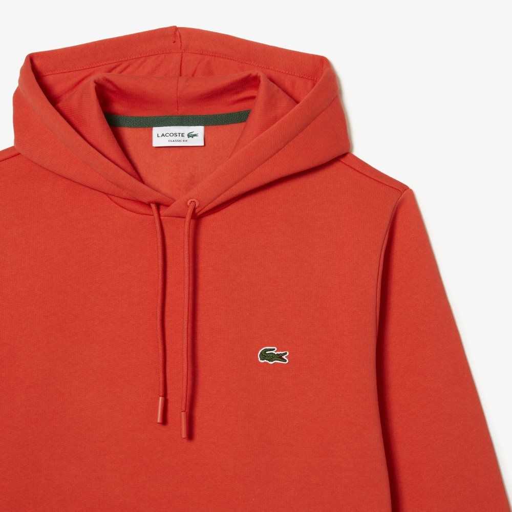 Lacoste Organic Cotton Hooded Sweatshirt Orange | FCE-962417