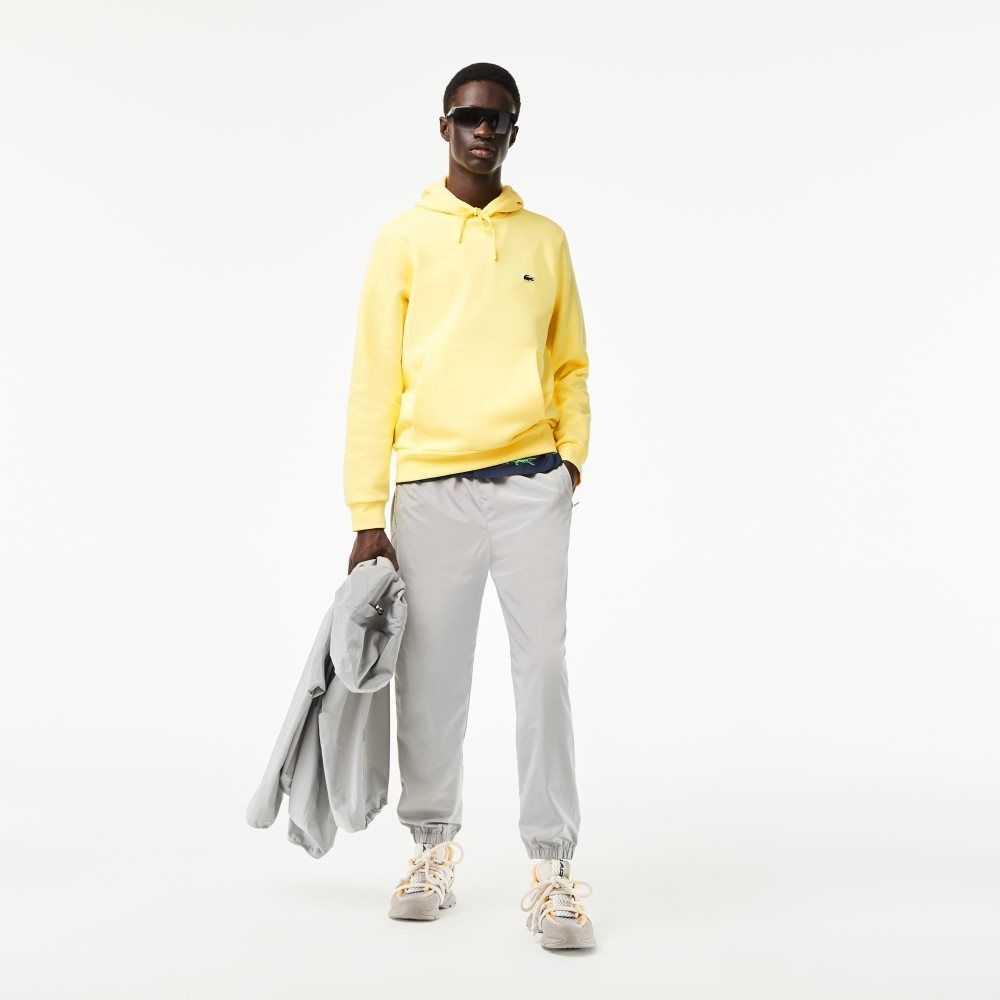 Lacoste Organic Cotton Hooded Sweatshirt Yellow | SQL-912067