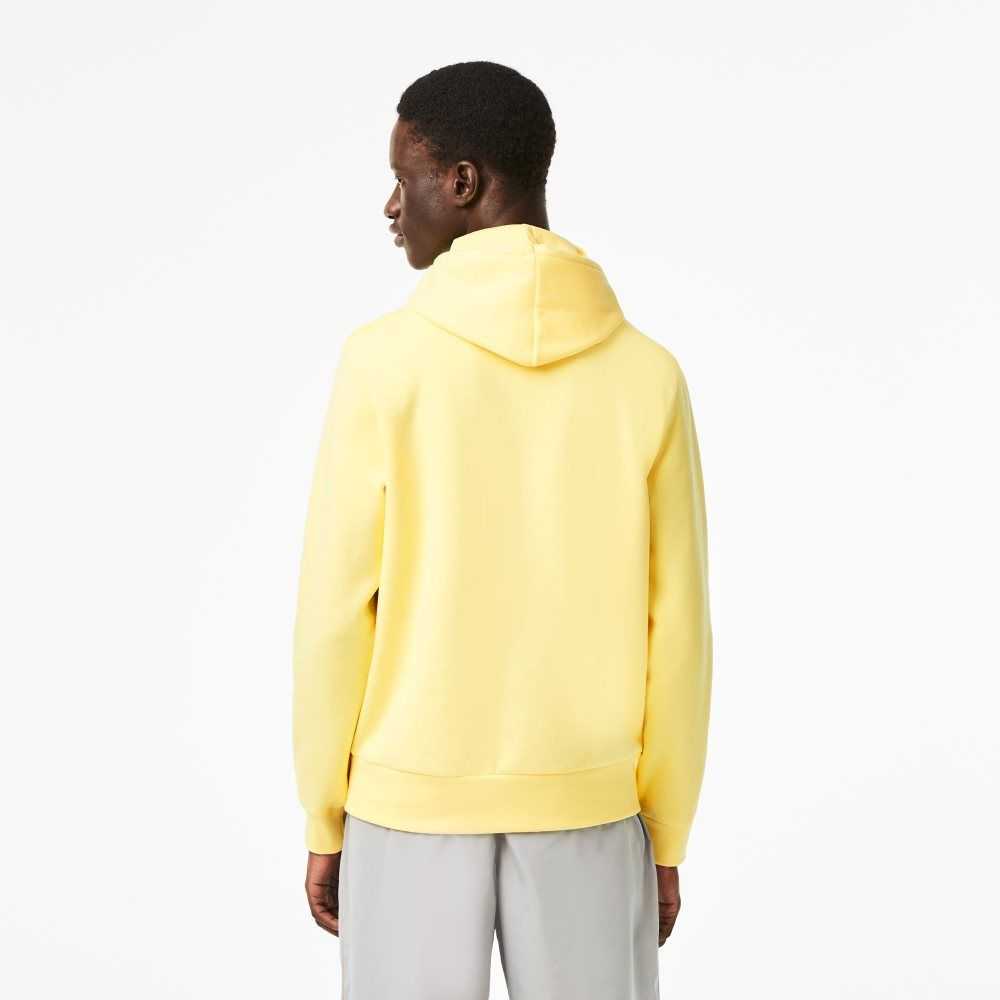 Lacoste Organic Cotton Hooded Sweatshirt Yellow | SQL-912067