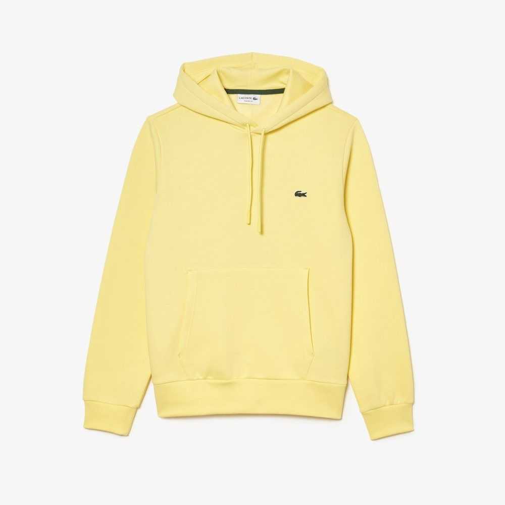 Lacoste Organic Cotton Hooded Sweatshirt Yellow | SQL-912067