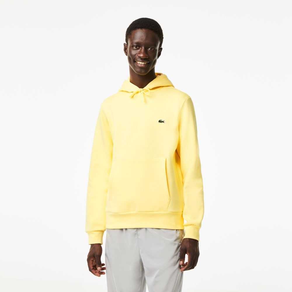 Lacoste Organic Cotton Hooded Sweatshirt Yellow | SQL-912067