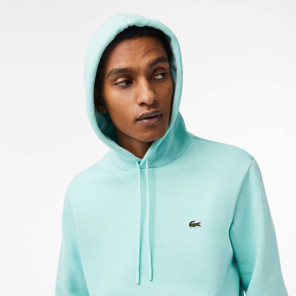 Lacoste Organic Cotton Hooded Sweatshirt Mint | WLT-792851