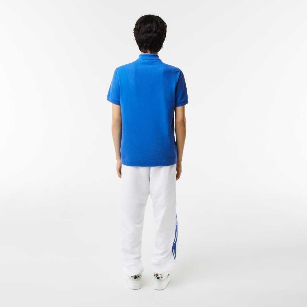 Lacoste Organic Cotton Pique Polo Blue | NSI-301529