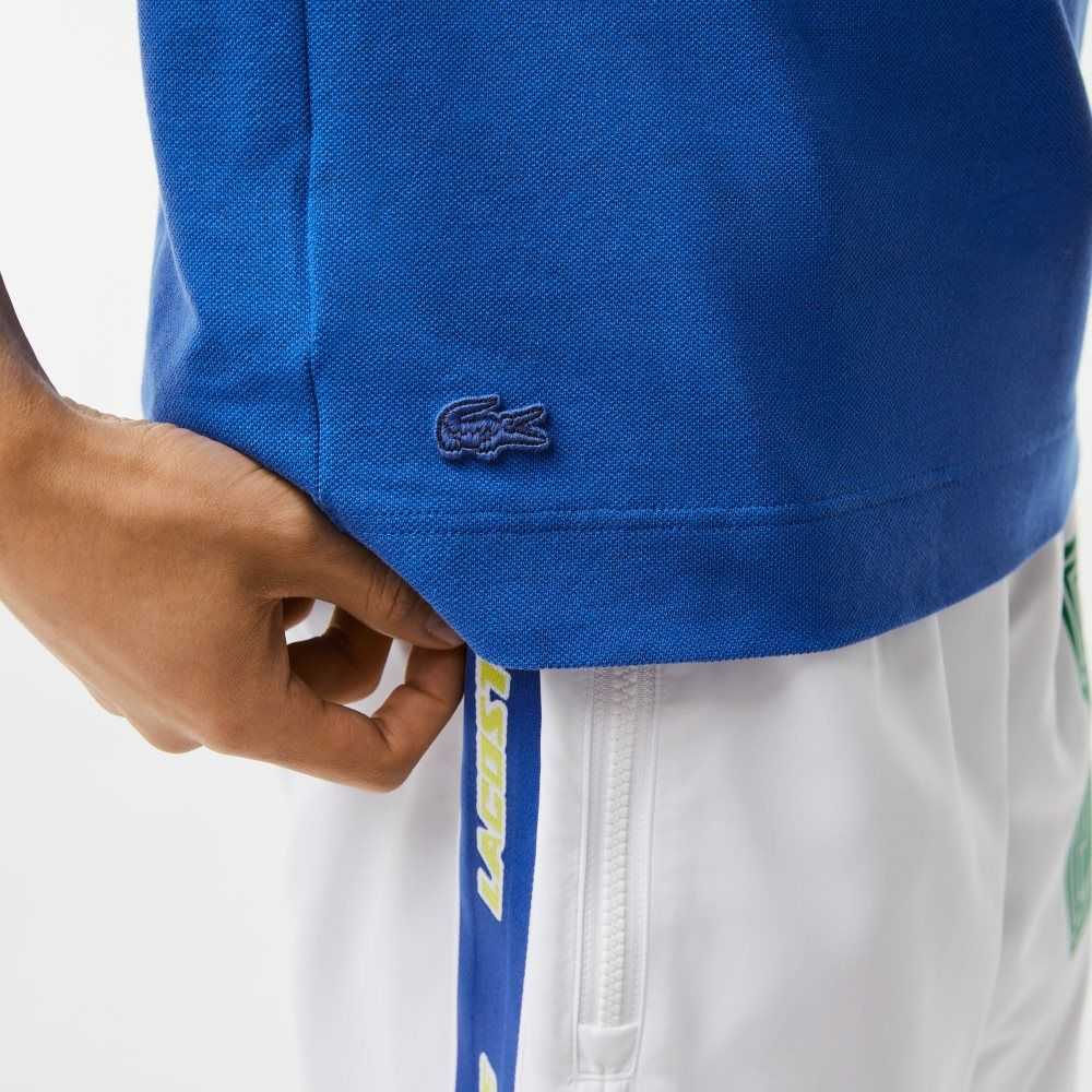 Lacoste Organic Cotton Pique Polo Blue | NSI-301529