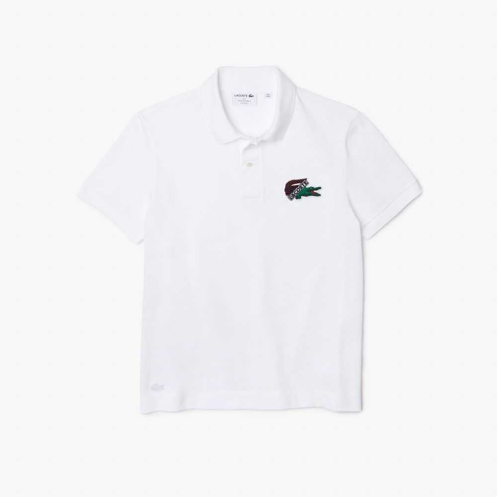 Lacoste Organic Cotton Pique Polo White | YUD-461753