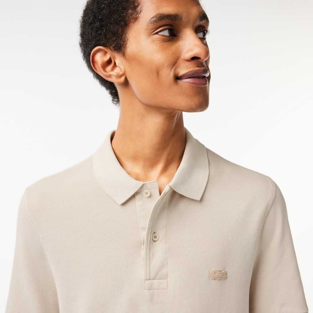 Lacoste Organic Cotton Polo Beige | NDI-934710