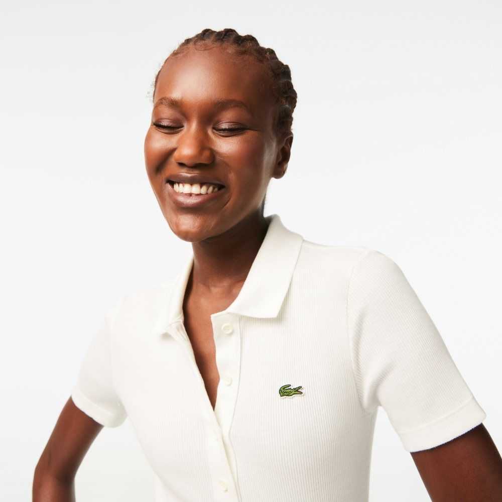 Lacoste Organic Cotton Polo Shirt White | MXG-705419