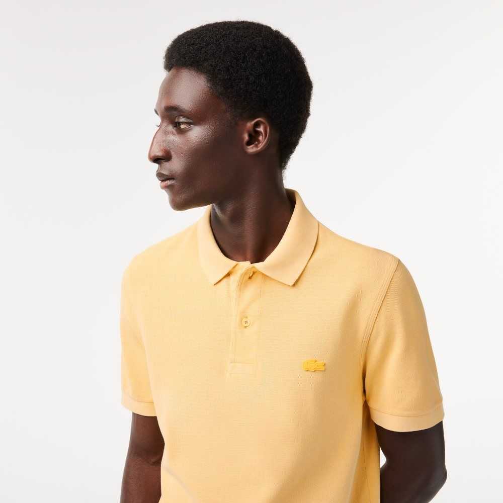 Lacoste Organic Cotton Polo Yellow | EWG-790253